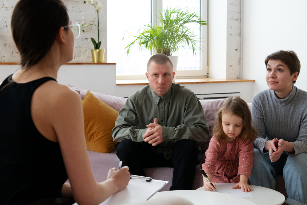 mensen in een familieconflict