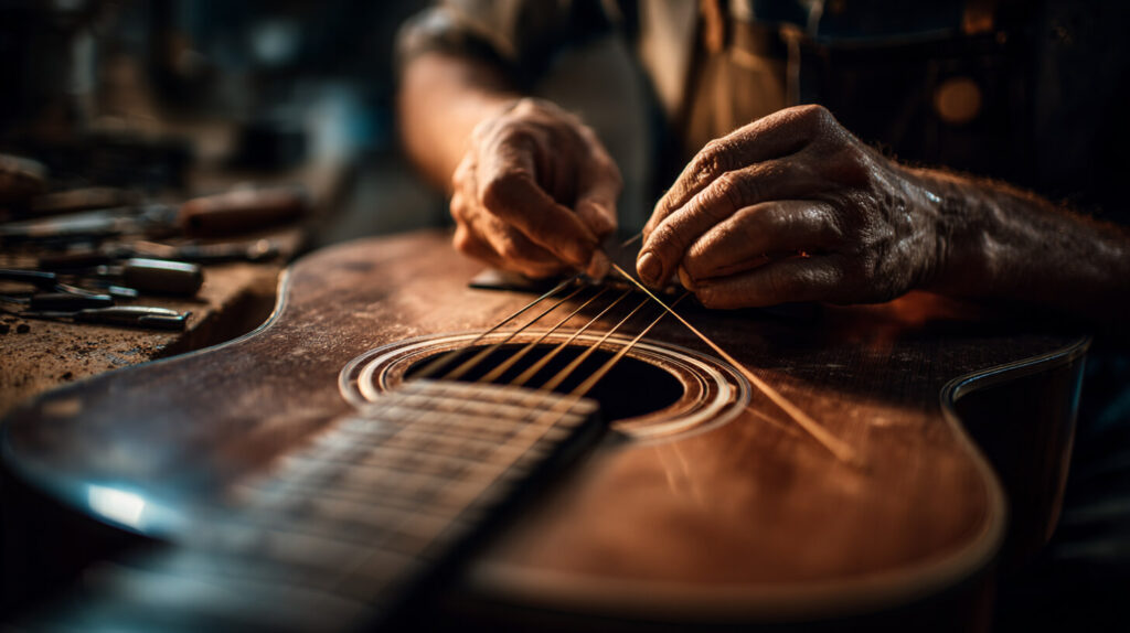 Onderhoud aan een akoestische gitaar verbetert speelcomfort, resonantie en klankkwaliteit